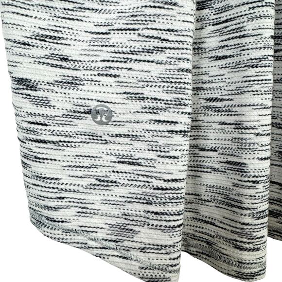 Lululemon Our Sport Black White Space Dye Racerback Lightweight Athletic Tank - Picture 6 of 8
